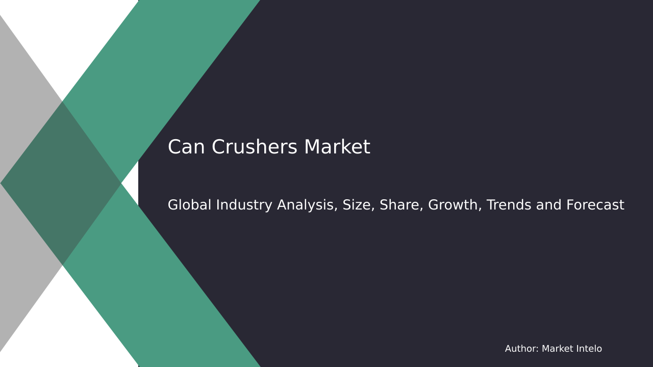 Can Crushers Market Research Report 2034