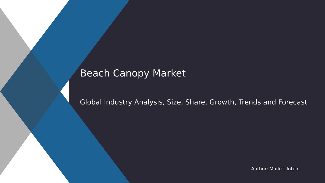 Beach Canopy Market Research Report 2033