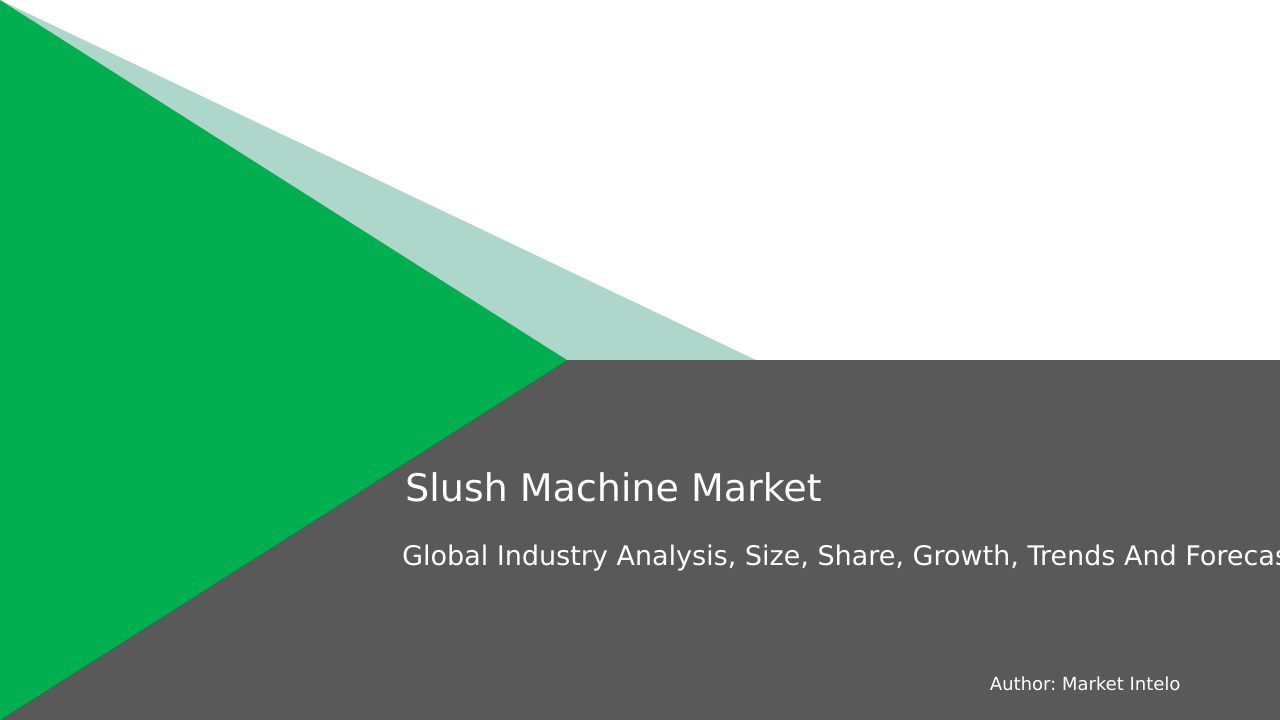 Slush Machine Market Research Report 2033