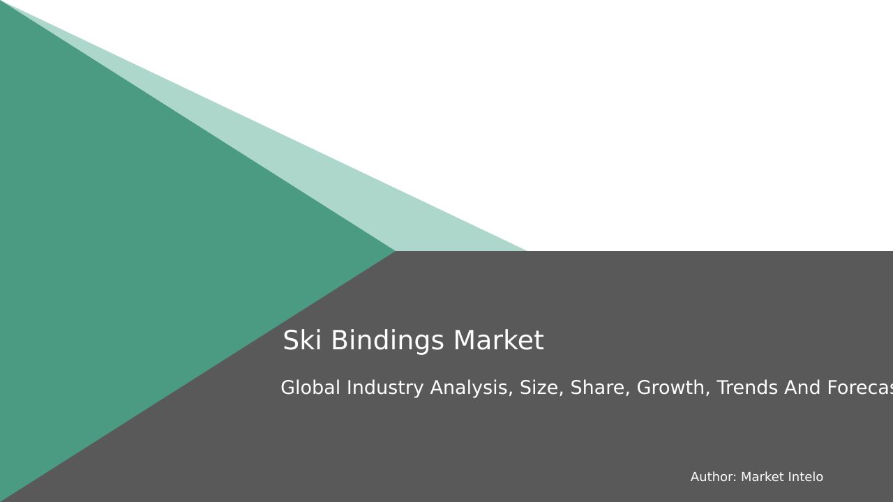 Ski Bindings Market Research Report 2033